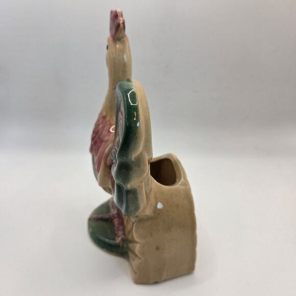 Vintage Royal Copley Rooster Planter Lot of 3 Mid Century Ceramic Pottery - Picture 14 of 16